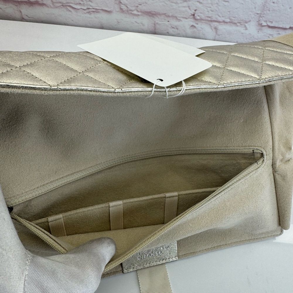 Chanel New Ruthenium Quilted Clutch Jewelry Bag - Picture 13 of 16